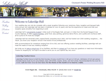 Tablet Screenshot of lakeridgehall.com